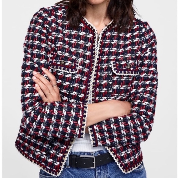 Zara Jackets & Coats Zara Tweed Jacket Poshmark